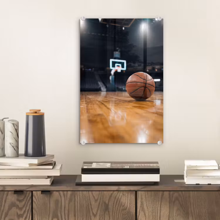 Glas schilderij - Basketbal - Arena - Sport — 2