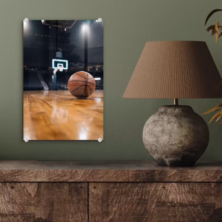 Glas schilderij - Basketbal - Arena - Sport — 4