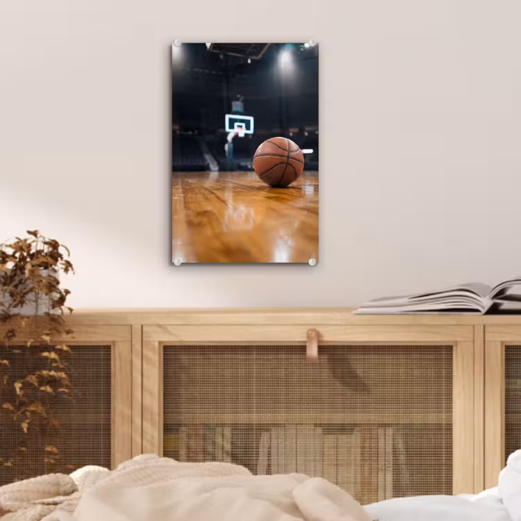 Glas schilderij - Basketbal - Arena - Sport — 5