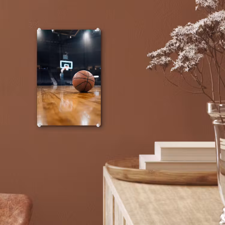 Glas schilderij - Basketbal - Arena - Sport — 6