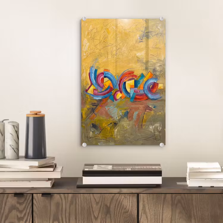 Glas schilderij - Abstract - Cirkels - Schilderij - Kleurrijk - Dynamisch — 2