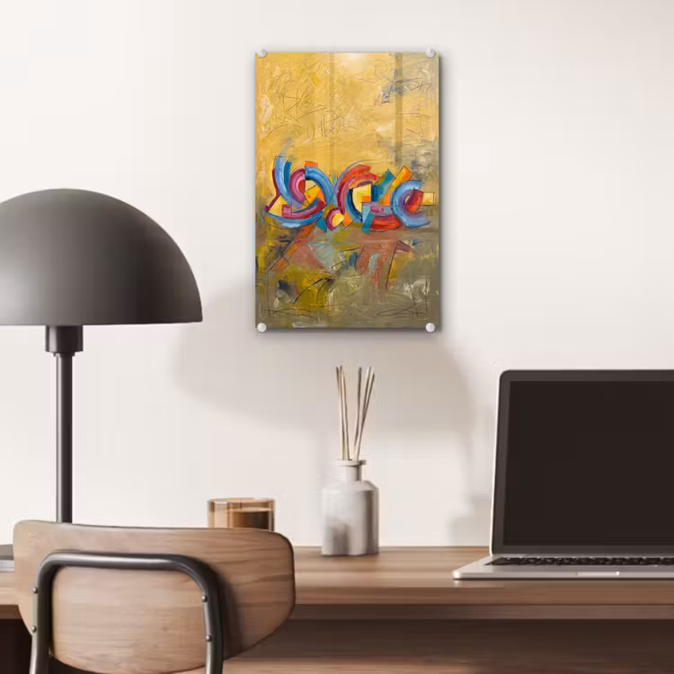 Glas schilderij - Abstract - Cirkels - Schilderij - Kleurrijk - Dynamisch — 7