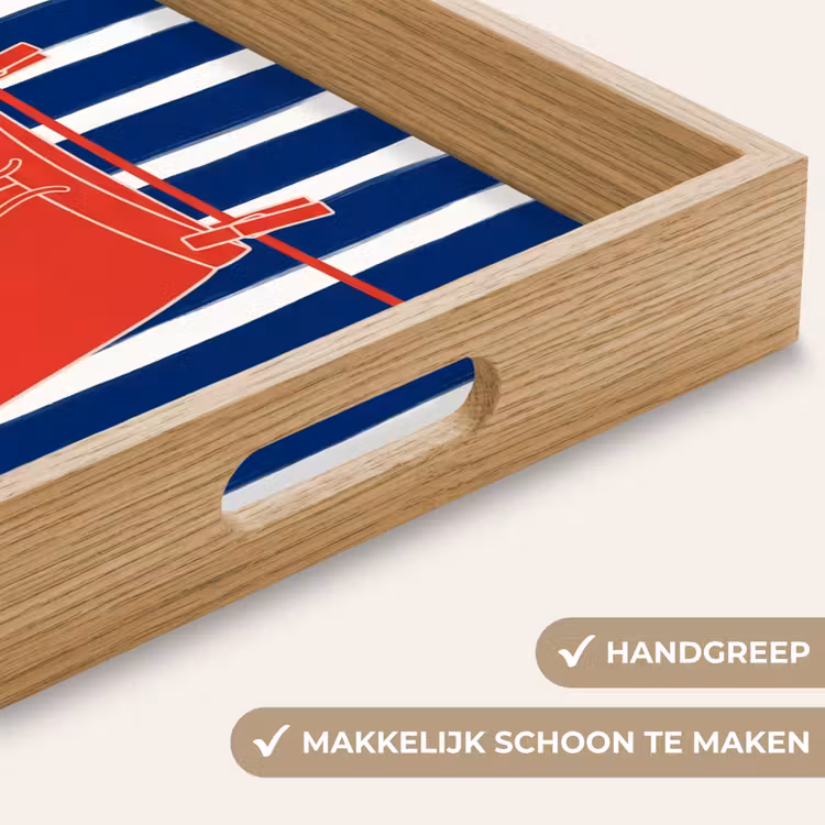 Dienblad - Shorts - Waslijn - Zomer - Illustratie - Rood — 5