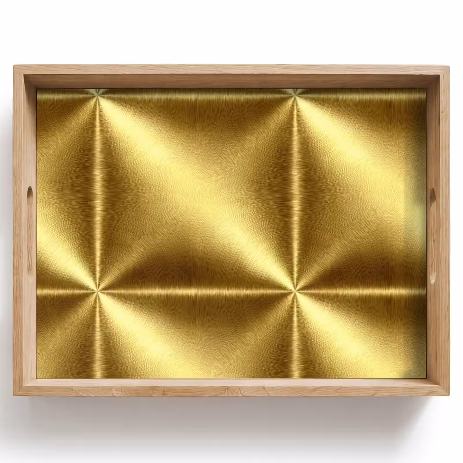 Dienblad - Textuur - Geborsteld Goud - Industrieel - Metallic — 1
