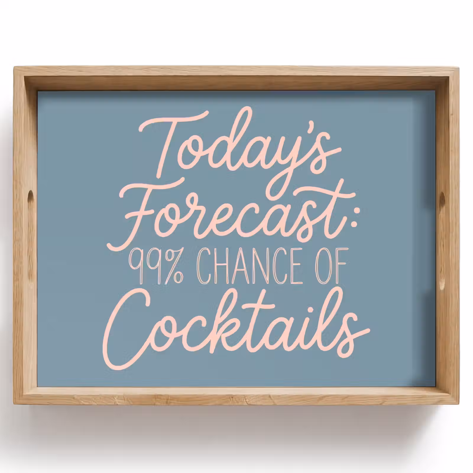 Dienblad - Today's Forecast - Cocktails - Blauw — 1