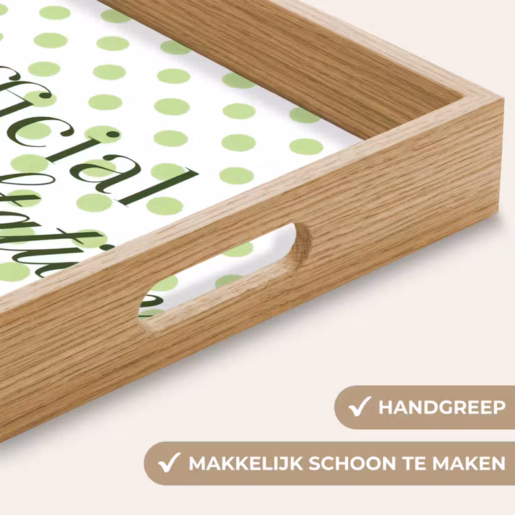 Dienblad - Snack Station - Groen - Stippen — 5
