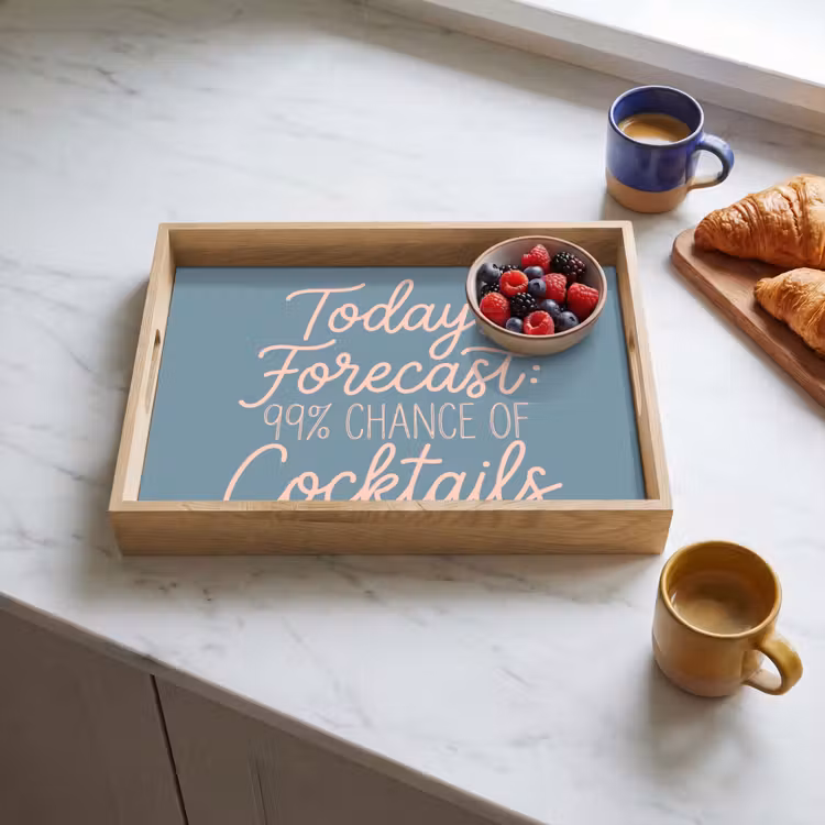 Dienblad - Today's Forecast - Cocktails - Blauw — 4