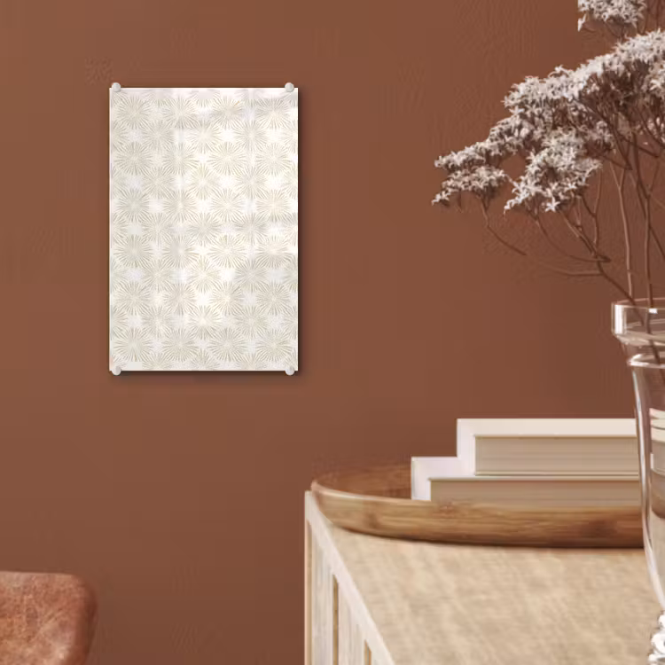 Glas schilderij - Abstract - Motief - Beige — 6