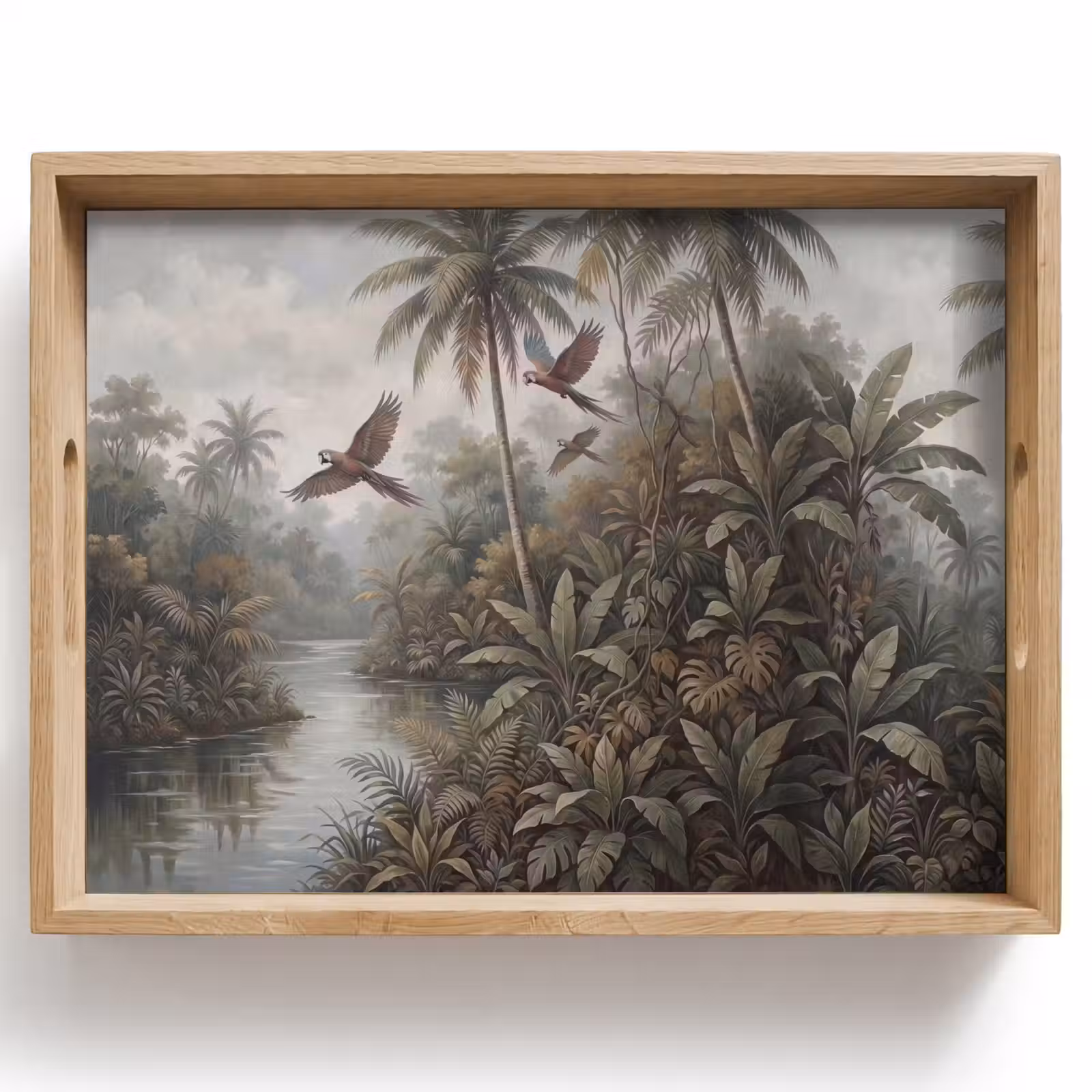 Dienblad - Vogel - Vliegend - Tropisch - Landschap - Klassiek — 1