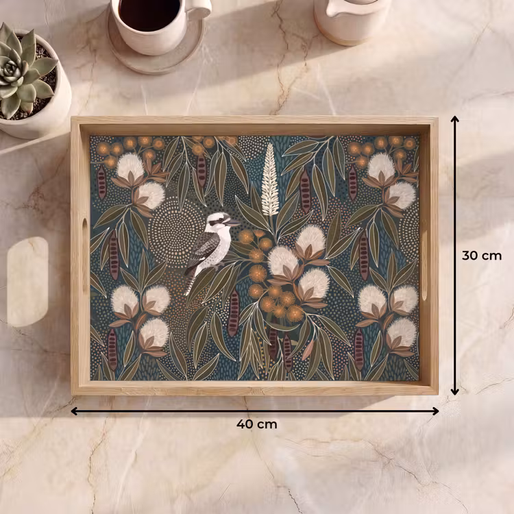 Dienblad - Vogel - Bladeren - Natuur - Illustratie - Groen — 9