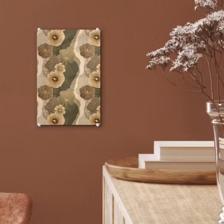 Glas schilderij - Abstract - Modern - Groen — 6