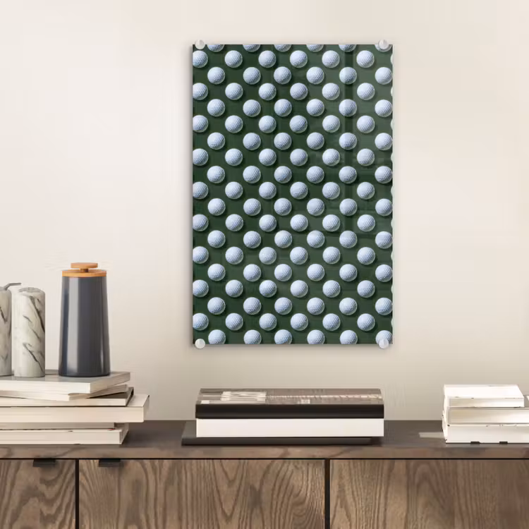 Glas schilderij - Ballen - Golf - Groen — 2
