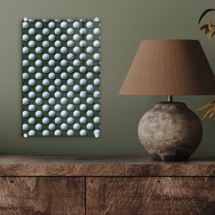 Glas schilderij - Ballen - Golf - Groen — 4