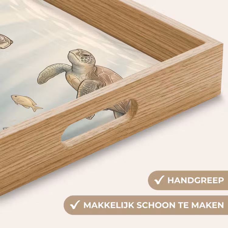 Dienblad - Schildpad - Onderwater - Natuur - Illustratie — 5