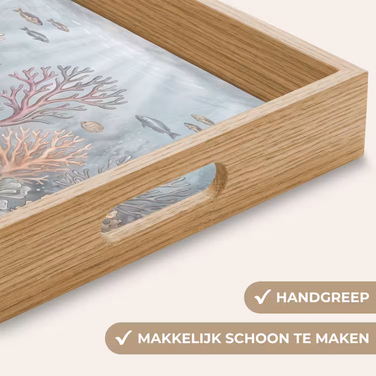 Dienblad - Vis - Koraal - Oceaan - Illustratie - Onderwater — 5
