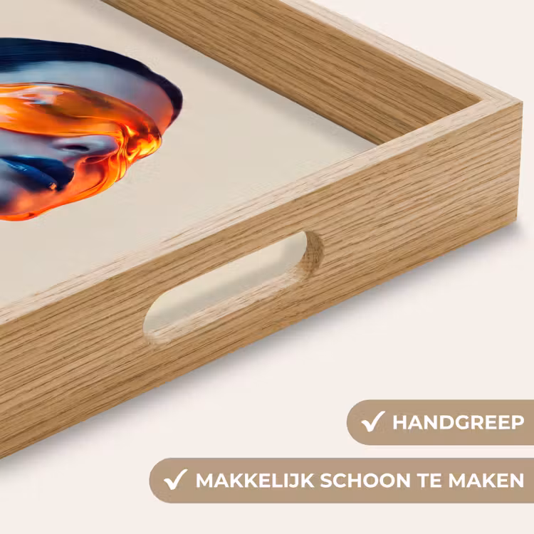 Dienblad - Vrouw - Oranje - Abstract - Modern - Kleurrijk — 5
