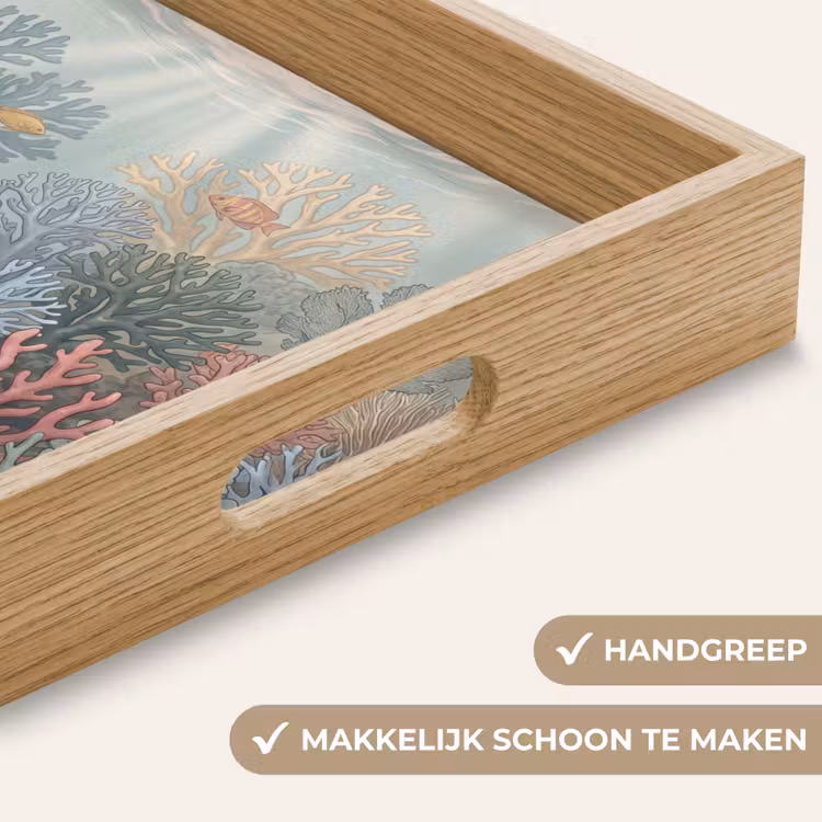 Dienblad - Zee - Koraal - Vis - Natuur - Kleurrijk — 5