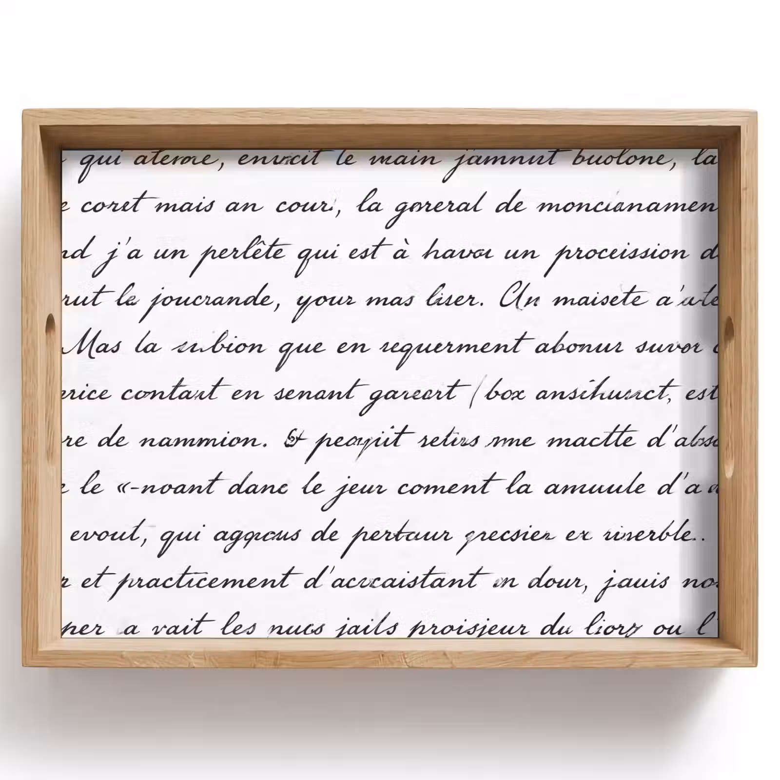 Dienblad - Tekst - Handschrift - Klassiek - ZwartWit — 1