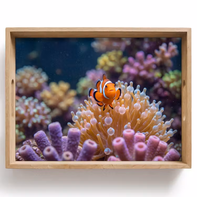 Dienblad - Vis - Koraal - Onderwater - Oranje - Dieren — 1