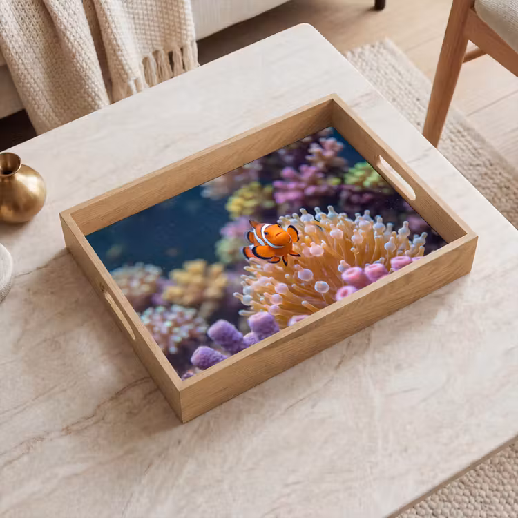 Dienblad - Vis - Koraal - Onderwater - Oranje - Dieren — 2