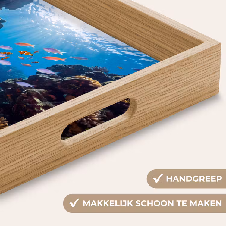 Dienblad - Vis - Koraalrif - Onderwater - Levendig - Blauw — 5