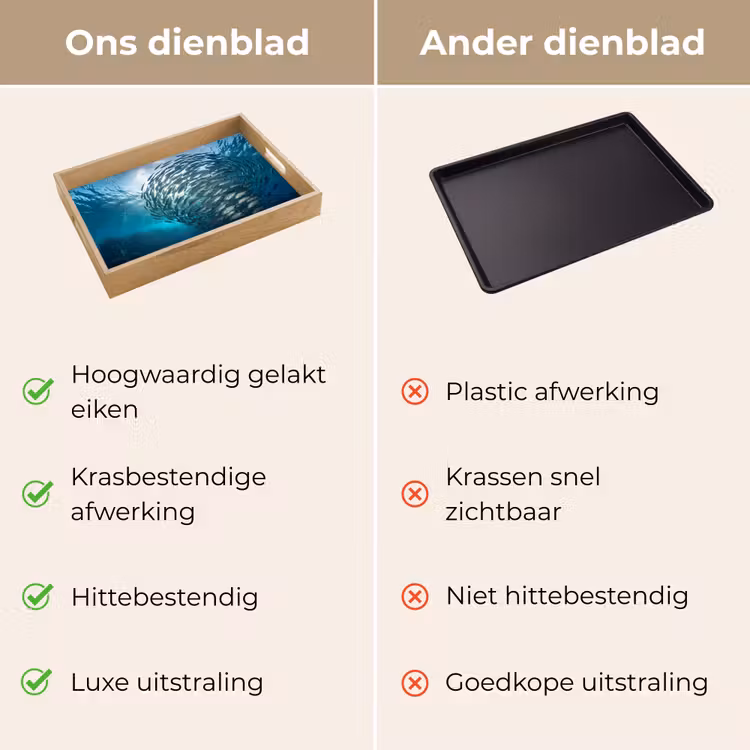 Dienblad - Vis - School - Oceaan - Natuur - Blauw — 3