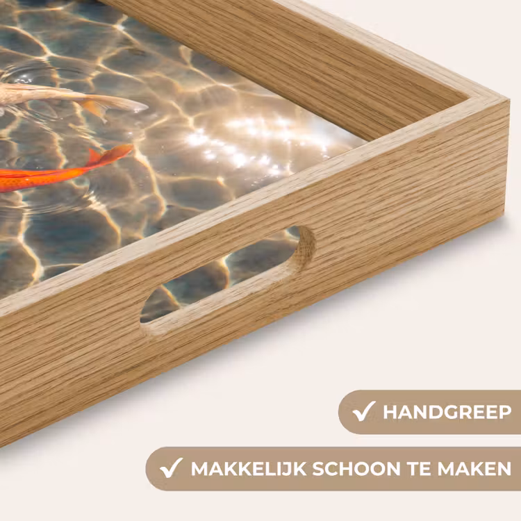 Dienblad - Vis - Water - Dieren - Oranje - Goud — 5