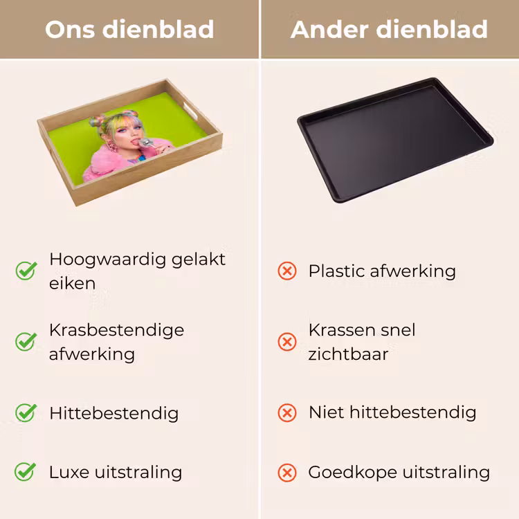 Dienblad - Vrouw - Kleurrijk haar - Pop art - Modern - Levendig — 3