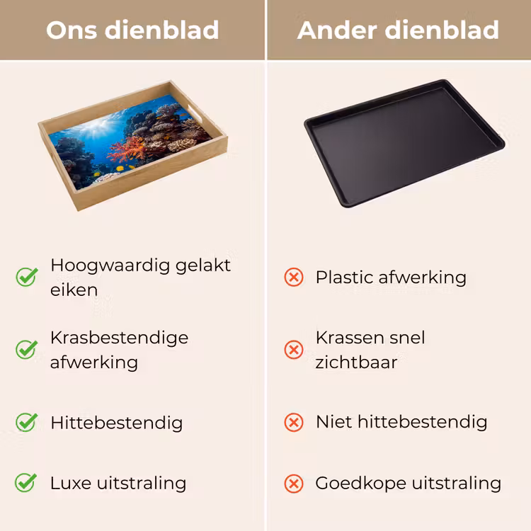 Dienblad - Zee - Koraalrif - Natuur - Levendig - Blauw — 3