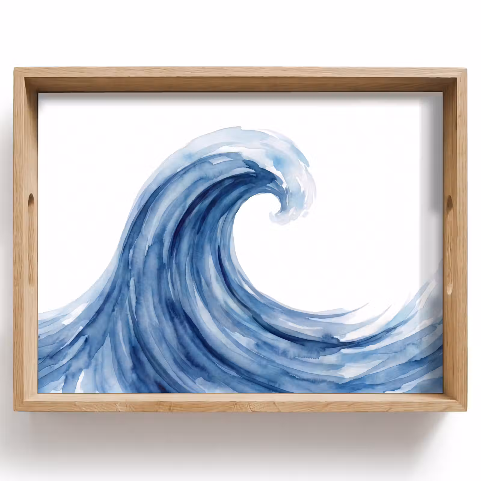 Dienblad - Water - Beweging - Natuur - Modern - Blauw — 1