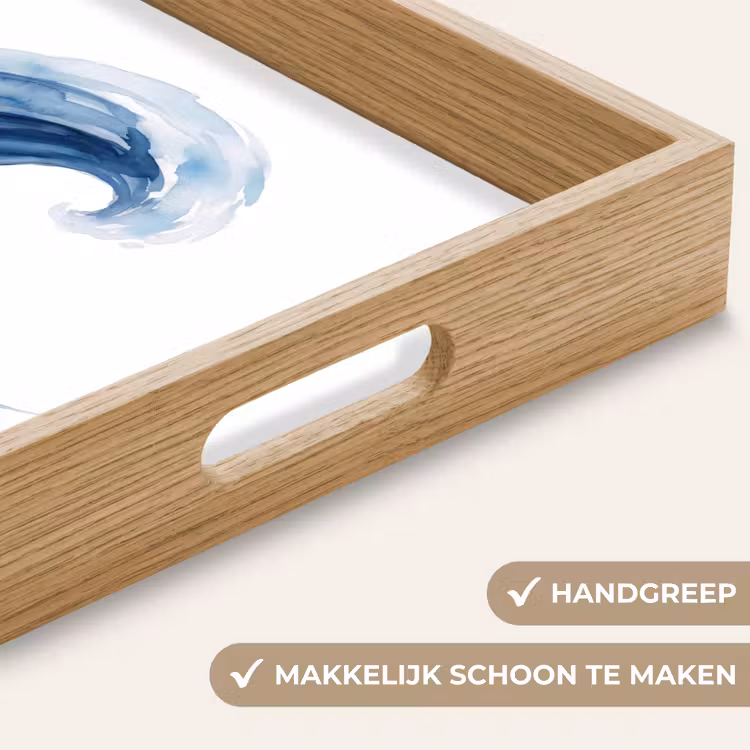 Dienblad - Water - Beweging - Natuur - Modern - Blauw — 5