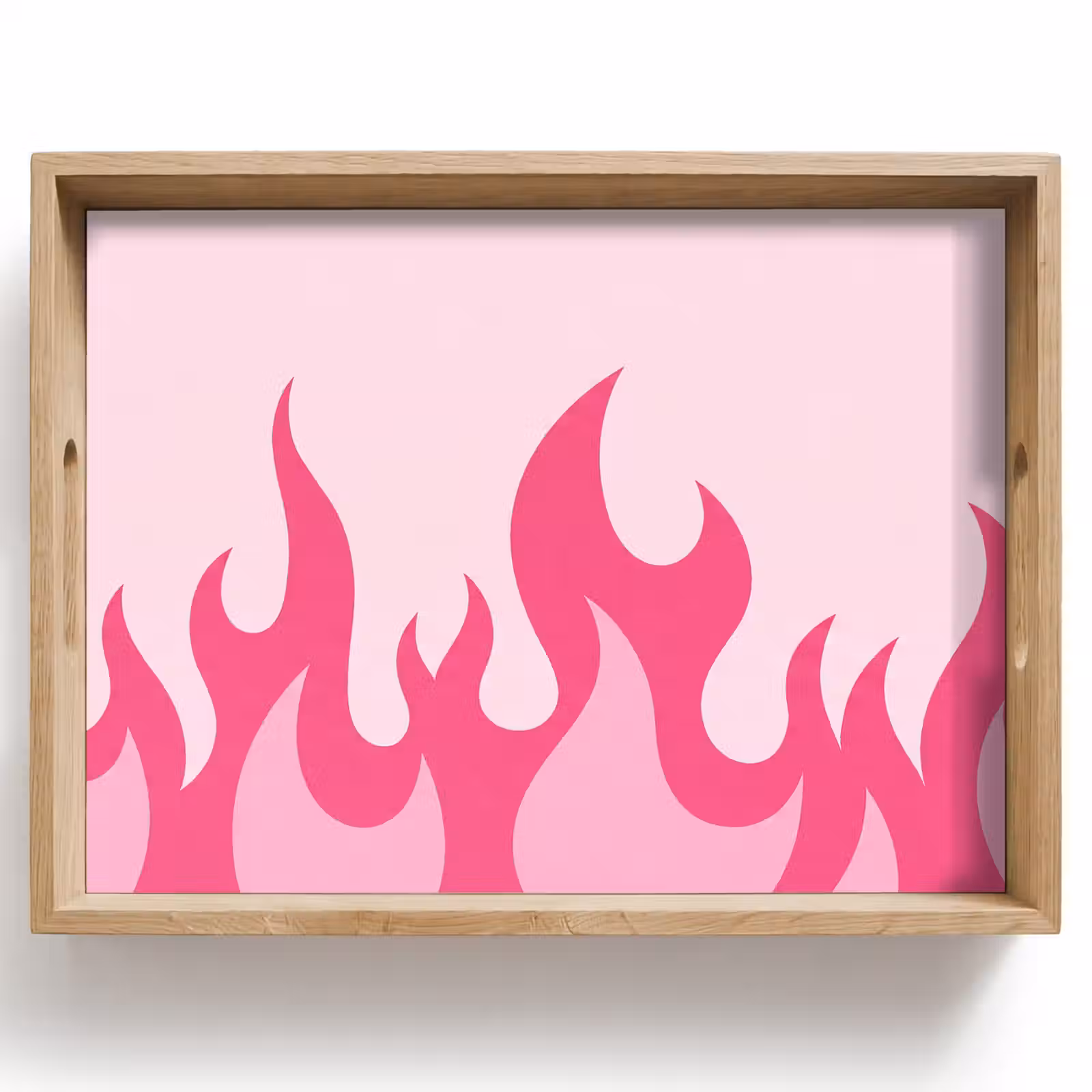 Dienblad - Vlammen - Patroon - Abstract - Modern - Roze — 1
