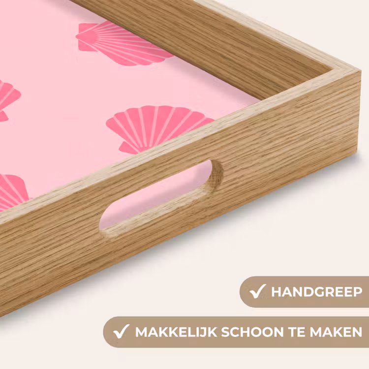 Dienblad - Schelp - Patroon - Zee - Modern - Roze — 5
