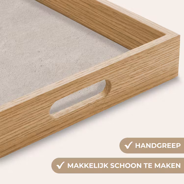 Dienblad - Textuur - Effen - Abstract - Beige — 5
