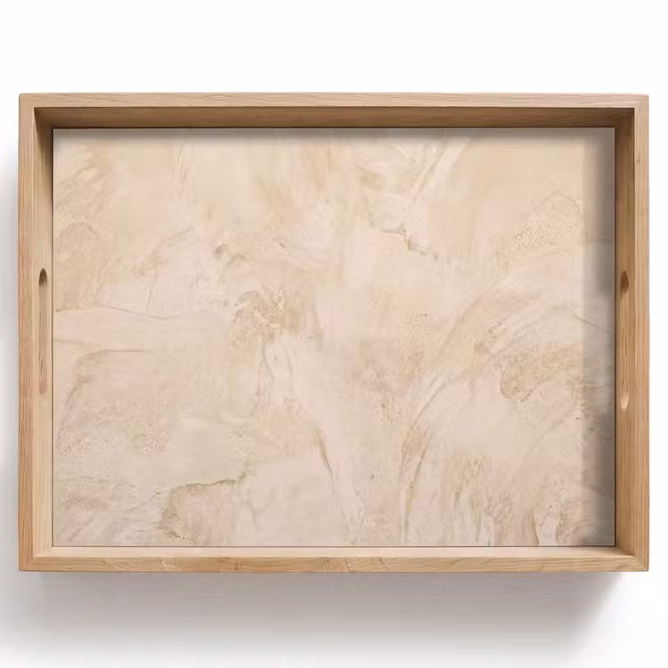 Dienblad - Textuur - Patroon - Abstract - Modern - Beige — 1