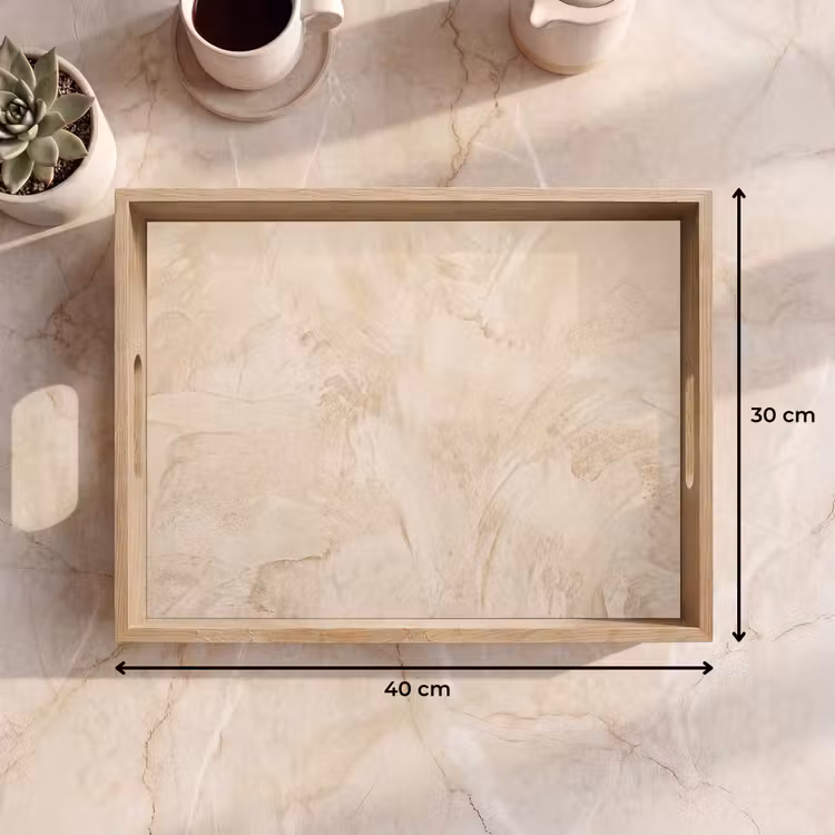 Dienblad - Textuur - Patroon - Abstract - Modern - Beige — 9