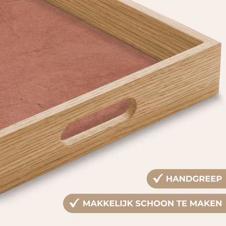 Dienblad - Textuur - Roodbruin - Grof - Modern — 5