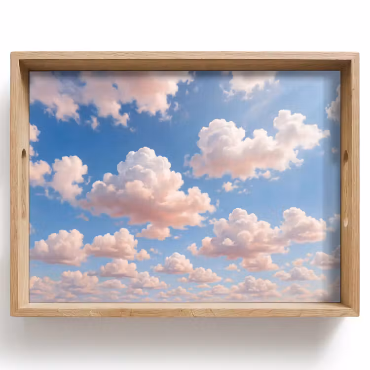 Dienblad - Wolken - Hemel - Natuur - Licht - Blauw — 1