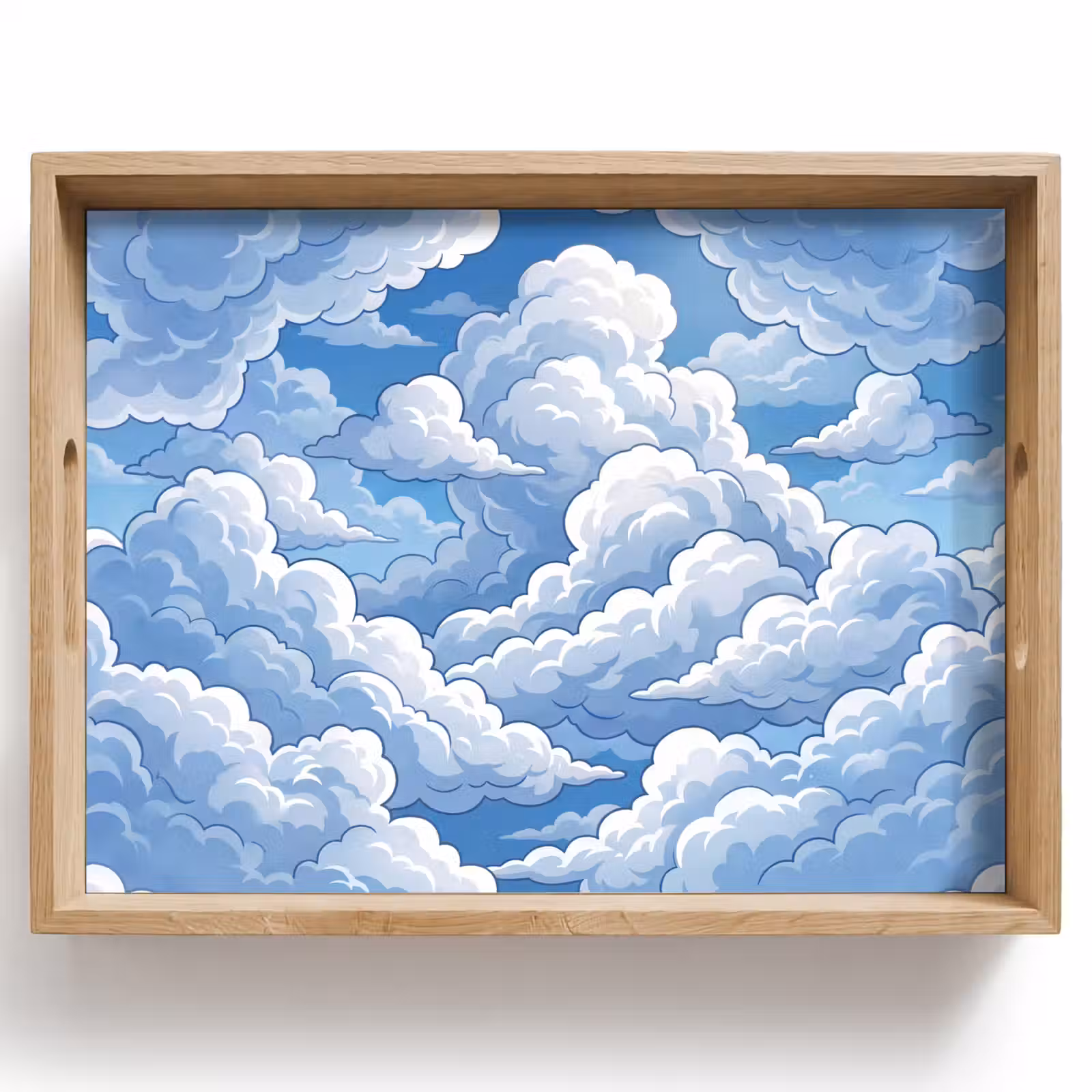 Dienblad - Wolken - Hemel - Abstract - Wit — 1