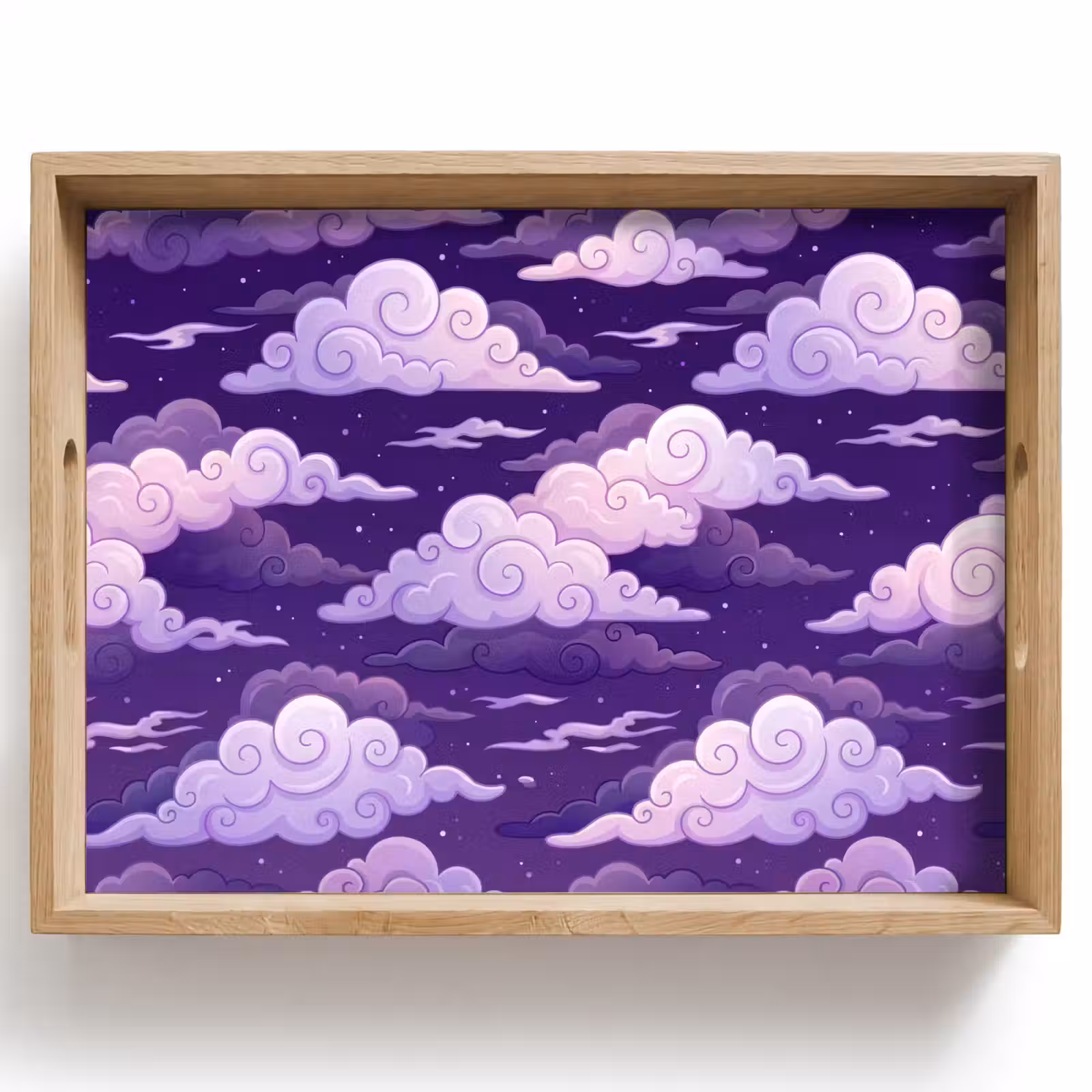 Dienblad - Wolken - Nacht - Natuur - Abstract - Paars — 1