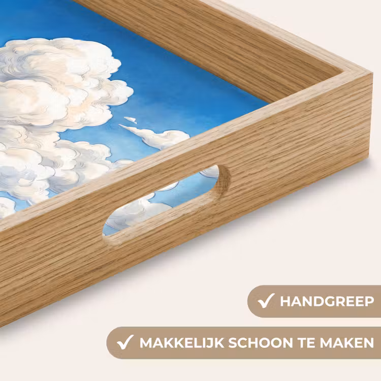 Dienblad - Wolken - Blauwe lucht - Natuur - Modern - Wit — 5