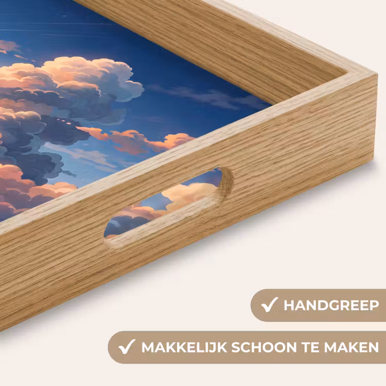 Dienblad - Wolken - Daghemel - Natuur - Illustratie - Oranje — 5