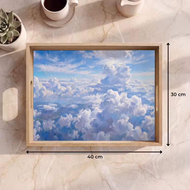 Dienblad - Wolken - Lucht - Natuur - Abstract - Blauw — 9