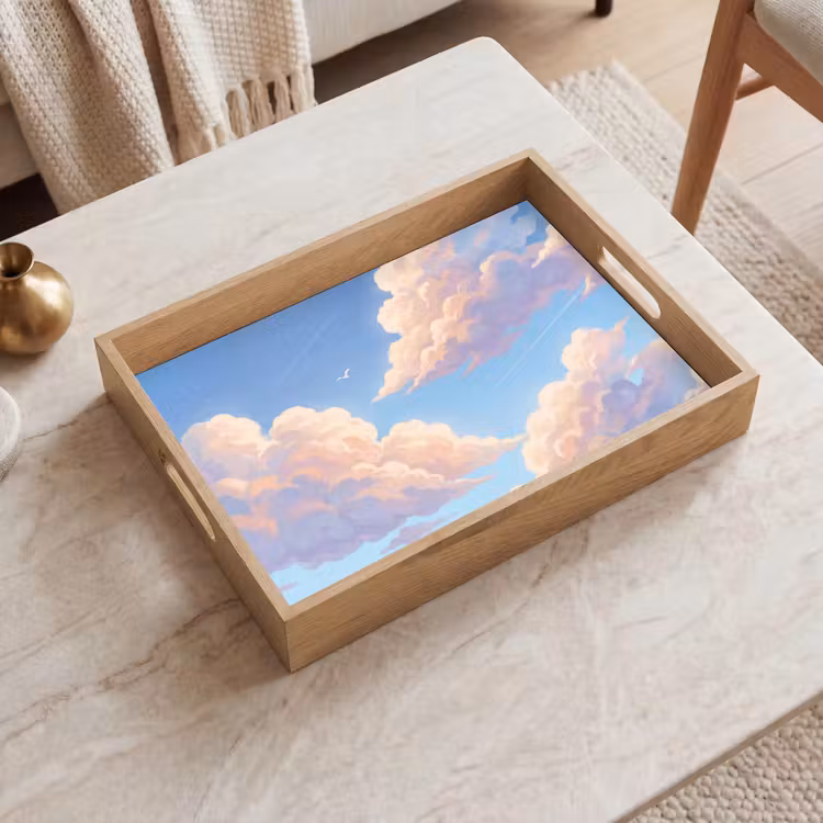 Dienblad - Wolken - Lucht - Natuur - Blauw — 2