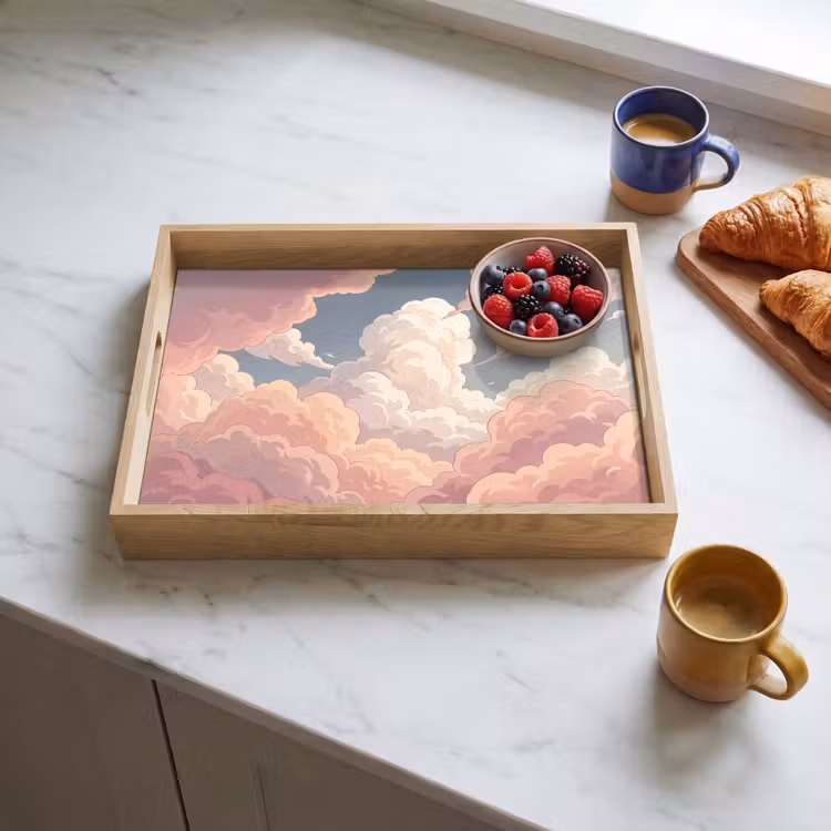 Dienblad - Wolken - Lucht - Natuur - Pastel - Roze — 4