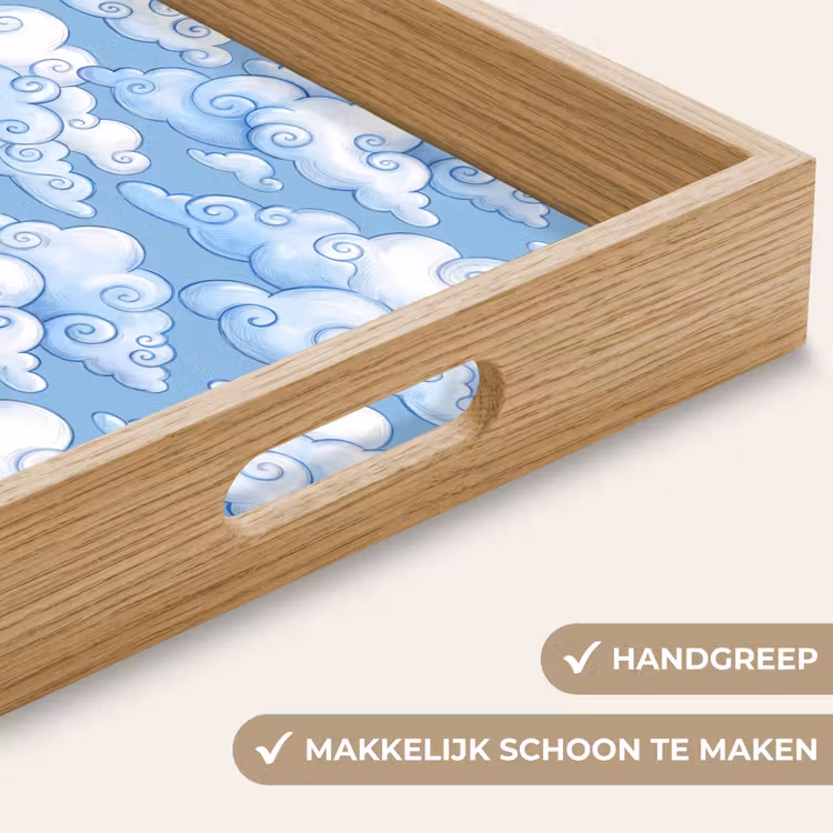 Dienblad - Wolken - Patroon - Hemel - Illustratie - Wit — 5