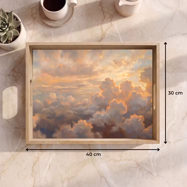 Dienblad - Wolken - Zonsondergang - Natuur - Abstract - Goud — 9