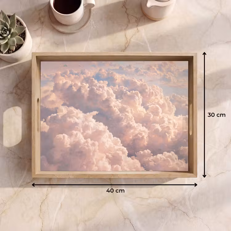Dienblad - Wolken - Zonsondergang - Natuur - Pastel - Roze — 9