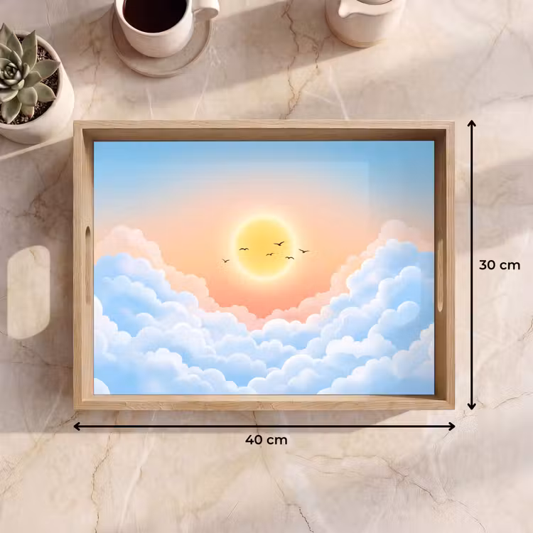 Dienblad - Zon - Vogels - Lucht - Natuur - Geel — 9