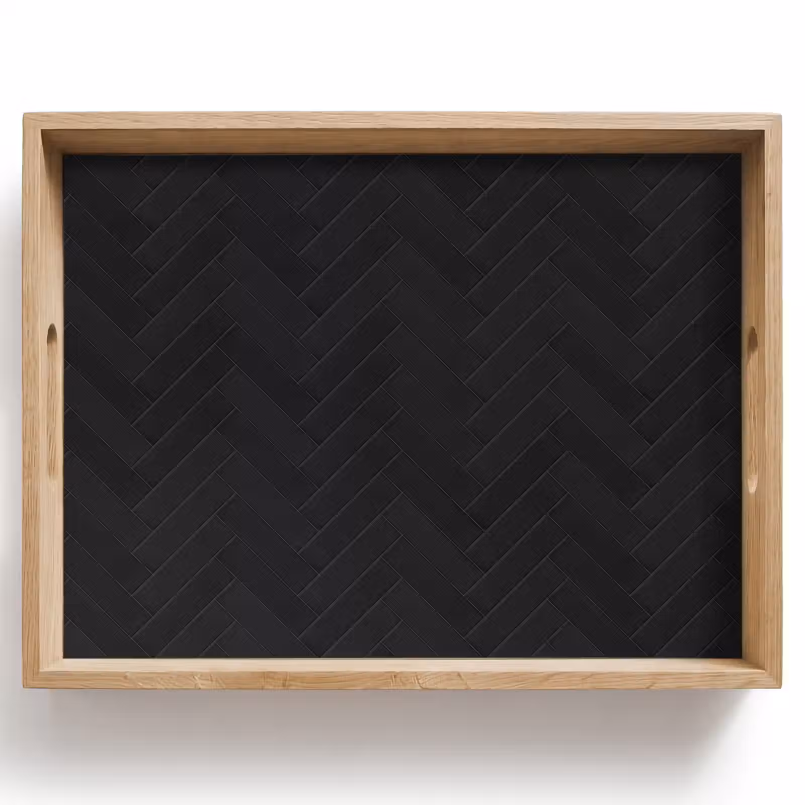 Dienblad - Visgraat - Wandtegel - Mat - Zwart — 1
